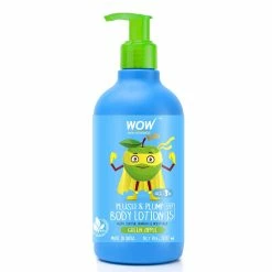 WOW Skin Science Kids Plush & Plump Body Lotion - Green Apple - SPF 15 - No Parabens, Mineral Oil, Silicones & Color - 300 Ml Mother & Child
