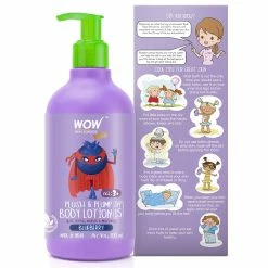 WOW Skin Science Mother & Child Kids Plush & Plump Body Lotion - Blueberry - SPF 15 - No Parabens, Mineral Oil, Silicones & Color - 300 Ml