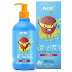 WOW Skin Science Mother & Child Kids Plush & Plump Body Lotion - Coconut - SPF 15 - No Parabens, Mineral Oil, Silicones & Color - 300 Ml