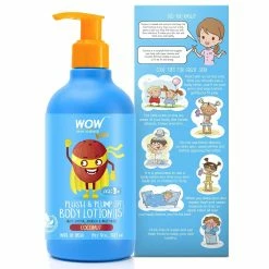 WOW Skin Science Mother & Child Kids Plush & Plump Body Lotion - Coconut - SPF 15 - No Parabens, Mineral Oil, Silicones & Color - 300 Ml