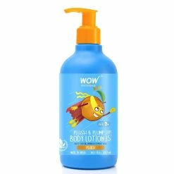 WOW Skin Science Kids Plush & Plump Body Lotion - Peach - SPF 15 - No Parabens, Mineral Oil, Silicones & Color - 300 Ml