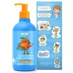 WOW Skin Science Mother & Child Kids Plush & Plump Body Lotion - Sweet Orange - SPF 15 - No Parabens, Mineral Oil, Silicones & Color - 300 Ml