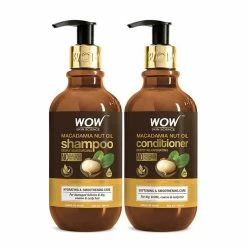 WOW Skin Science Macadamia Nut Oil Hair Care Ultimate 2 Kit (Shampoo + Conditioner) - 600 Ml
