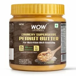 WOW Skin Science Creamy Sattu Peanut Butter - 500 Gm