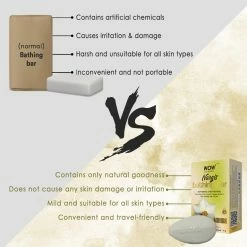 WOW Skin Science Nargis Bathing Bar - With Nargis Extract - Pack Of 3