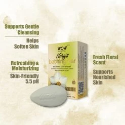 WOW Skin Science Nargis Bathing Bar - With Nargis Extract - Pack Of 3