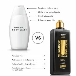 WOW Skin Science Oud 2-In-1 Shampoo + Body Wash Hair
