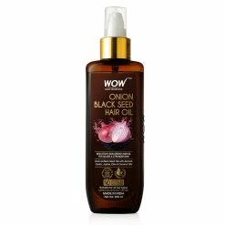 WOW Skin Science Onion Hair Oil For Hair Fall Control - With Black Seed Oil Extracts