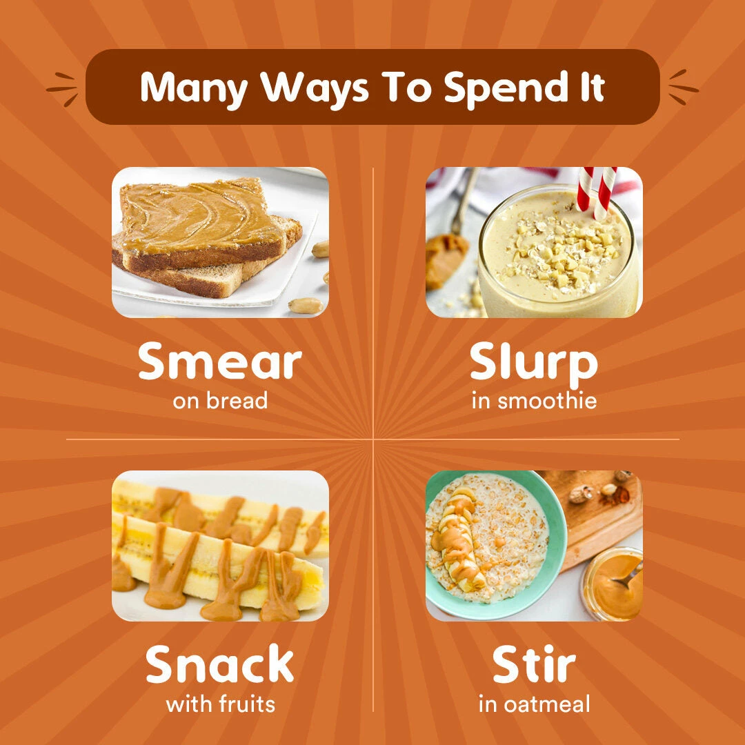 WOW Skin Science Creamy Unsweetened Peanut Butter - 500 Gm Nutrition