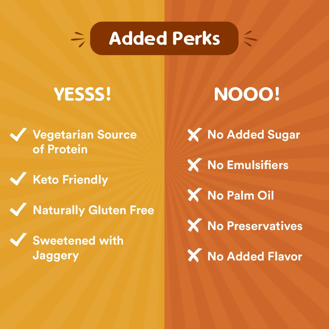 WOW Skin Science Creamy Unsweetened Peanut Butter - 500 Gm Nutrition