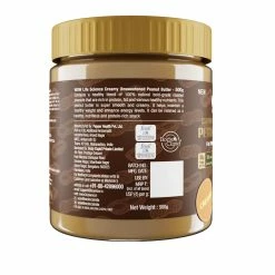 WOW Skin Science Creamy Unsweetened Peanut Butter - 500 Gm Nutrition