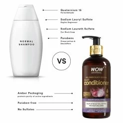 WOW Skin Science Red Onion Black Seed Oil Shampoo & Conditioner Kit With Red Onion Seed Oil Extract, Black Seed Oil & Pro-Vitamin B5 (Shampoo + Conditioner)