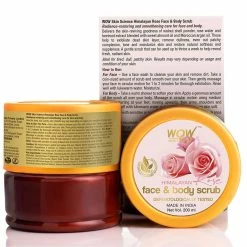 WOW Skin Science Himalayan Rose Face & Body Scrub - With Rose Water & Beetroot Extract - No Parabens, Sulphates, Silicones & Synthetic Color - 200 Ml