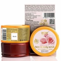 WOW Skin Science Himalayan Rose Face & Body Scrub - With Rose Water & Beetroot Extract - No Parabens, Sulphates, Silicones & Synthetic Color - 200 Ml
