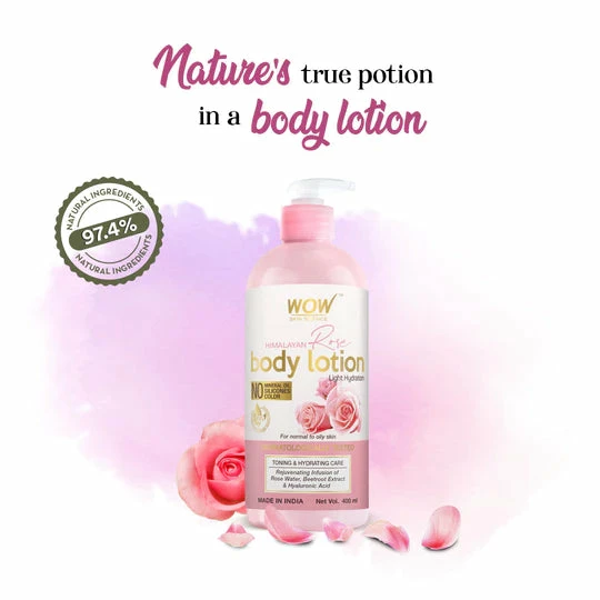 WOW Skin Science Bath & Body Himalayan Rose Body Lotion