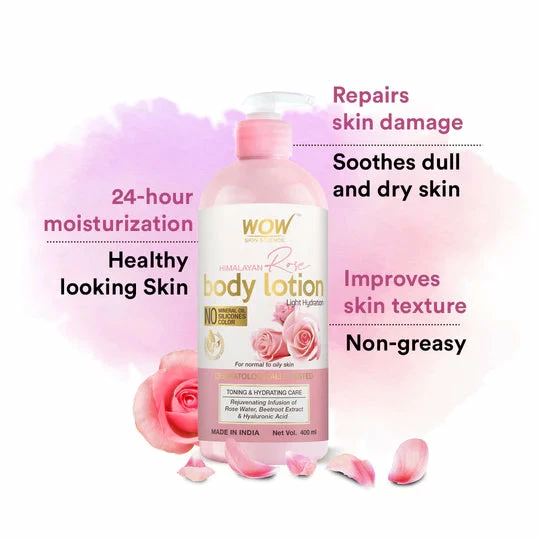WOW Skin Science Bath & Body Himalayan Rose Body Lotion