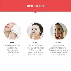 WOW Skin Science Sheet Face Mask Himalayan Rose Natural Cupra Fiber Face Lifting Sheet Mask - Skin Brightening, Skin Smoothening And Skin Toning