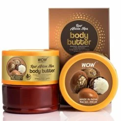 WOW Skin Science Bath & Body Raw African Shea Body Butter - No Parabens, Silicones, Mineral Oil & Color - 200 Ml