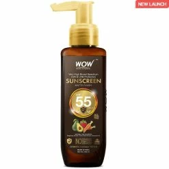WOW Skin Science Sunscreen Matte Finish - Spf 55 Pa+++ - Very High Broad Spectrum - Uva &Uvb Protection - Quick Absorb - No Parabens, Silicones, Mineral Oil, Oxide, Color & Benzophenone