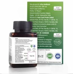 WOW Life Science Super Green Capsules - With Moringa, Wheatgrass, Spirulina, ACV, Beetroot, Chlorophyll & Pumpkin Seed - 550mg - 60 Veg Capsules Nutrition