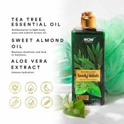 WOW Skin Science Tea Tree & Mint Foaming Body Wash Bath & Body