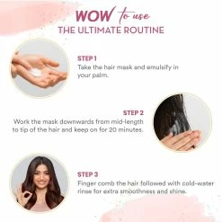 WOW Skin Science Onion Hair Mask For Hair Growth, Hair Fall & Damaged Hair - 200 Ml