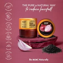 WOW Skin Science Onion Hair Mask For Hair Growth, Hair Fall & Damaged Hair - 200 Ml