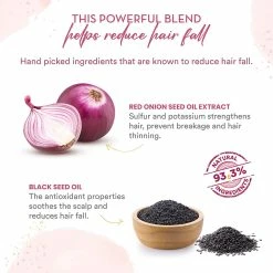 WOW Skin Science Onion Hair Serum For Hair Growth, Hair Fall Control, Dry And Frizzy Hair - 100 Ml