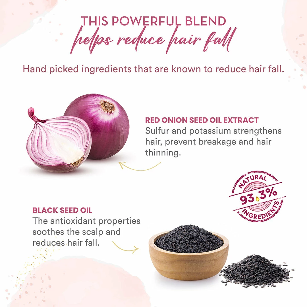 WOW Skin Science Onion Hair Serum For Hair Growth, Hair Fall Control, Dry And Frizzy Hair - 100 Ml