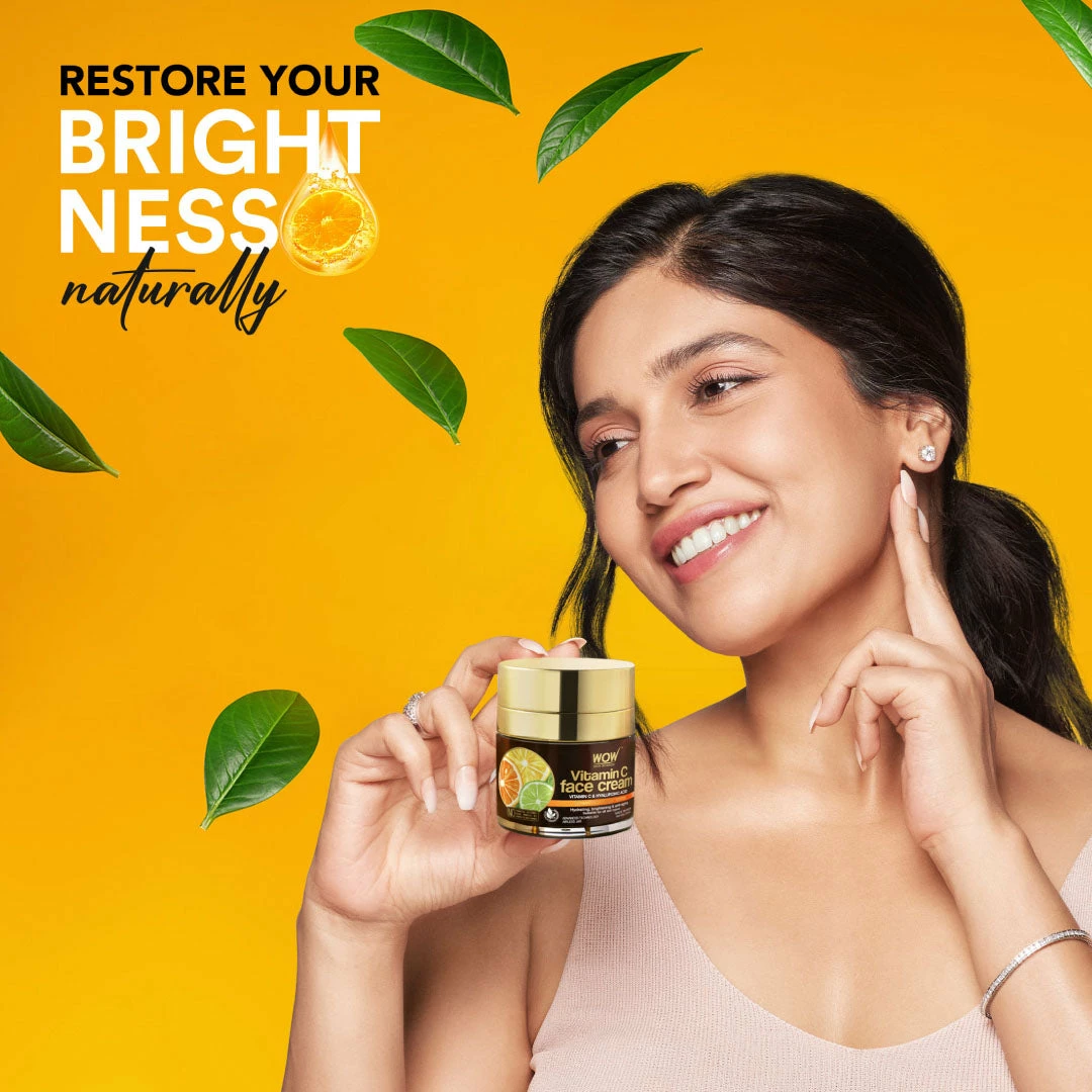 WOW Skin Science Vitamin C Face Cream For Skin Brightening And Moisturizing - 50mL