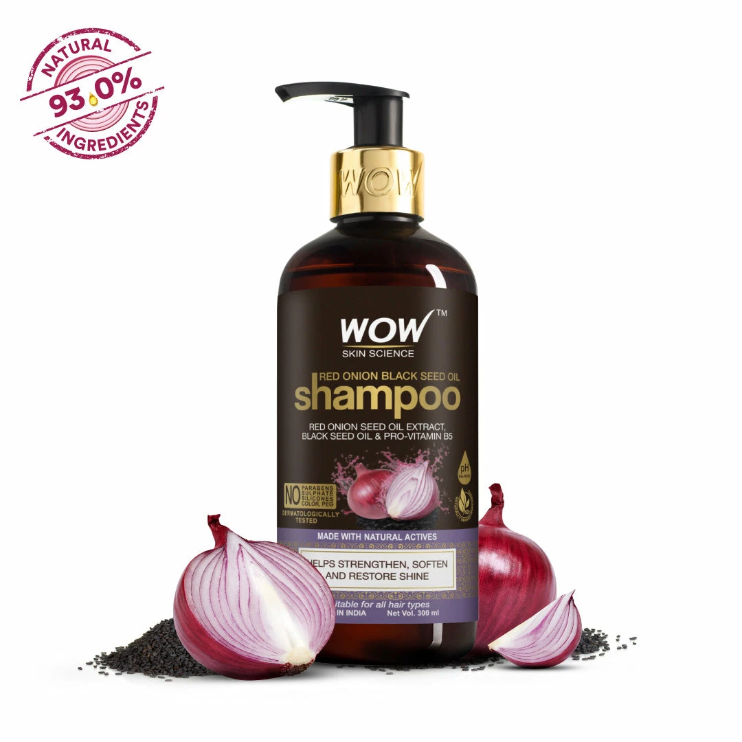 WOW Skin Science Onion Shampoo For Hair Growth And Hair Fall Control