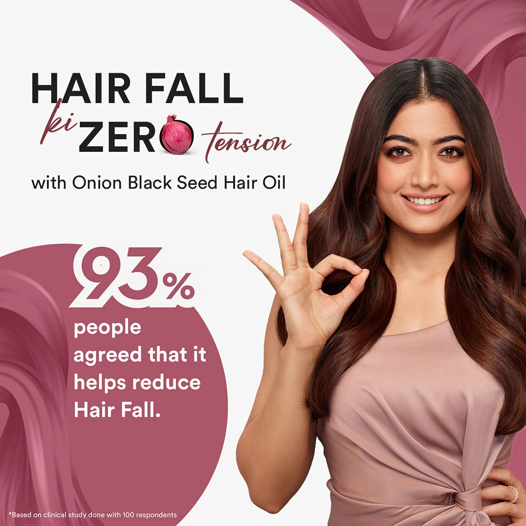WOW Skin Science Onion Hair Oil For Hair Fall Control - With Black Seed Oil Extracts