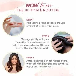 WOW Skin Science Onion Hair Oil For Hair Fall Control - With Black Seed Oil Extracts