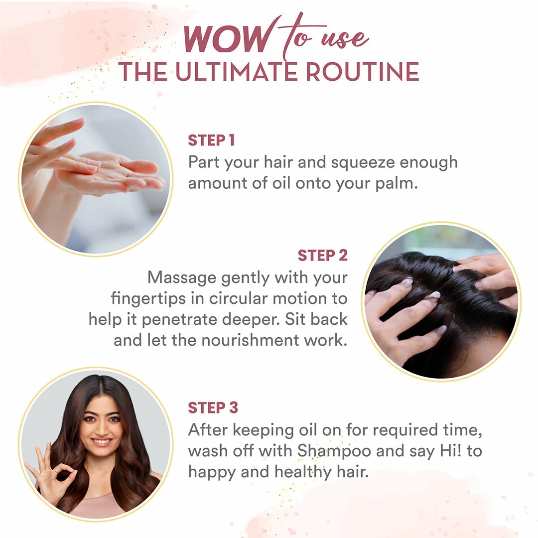 WOW Skin Science Onion Hair Oil For Hair Fall Control - With Black Seed Oil Extracts