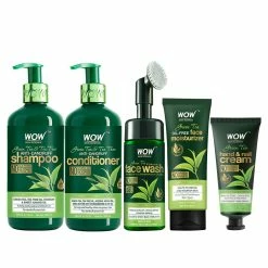 WOW Skin Science Ultimate Green Tea & Tea Tree Anti Dandruff Tree 5 Kit - Net Vol - 900 Ml Ingredients