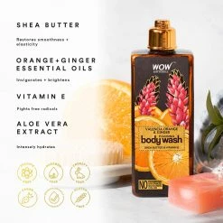 WOW Skin Science Valencia Orange & Ginger Foaming Body Wash Bath & Body