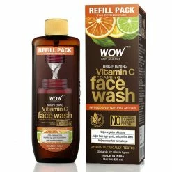 WOW Skin Science Brightening Vitamin C Foaming Face Wash Refill Pack - With Natural Actives - For Skin Brightening And Smooth Skin
