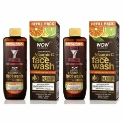 WOW Skin Science Brightening Vitamin C Foaming Face Wash Refill Pack - With Natural Actives - For Skin Brightening And Smooth Skin