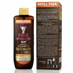 WOW Skin Science Brightening Vitamin C Foaming Face Wash Refill Pack - With Natural Actives - For Skin Brightening And Smooth Skin