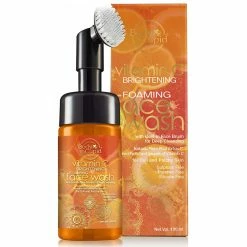 Vitamin C Brightening Foaming Face Wash (with Built-in-brush) By Body Cupid - 100 Ml