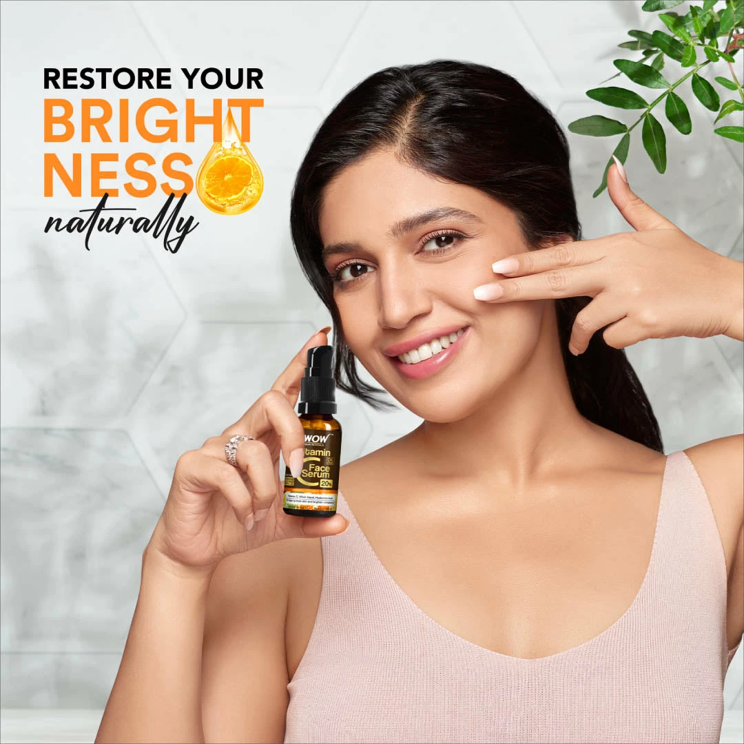 WOW Skin Science Vitamin C Serum For Face - For Skin Brightening And Hydration - Genuine 20%