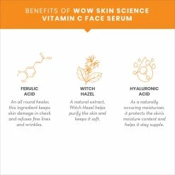 WOW Skin Science Vitamin C Serum For Face - For Skin Brightening And Hydration - Genuine 20%
