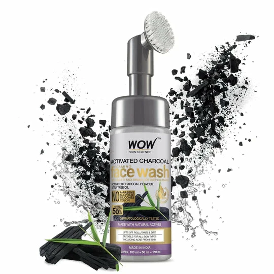 WOW Skin Science Activated Charcoal Face Wash