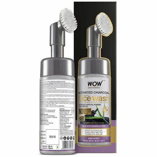 WOW Skin Science Activated Charcoal Face Wash