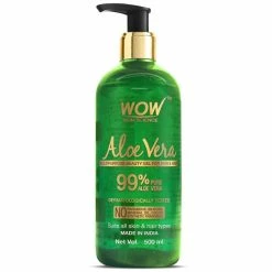 WOW Skin Science Aloe Vera Gel For Face, Skin And Hair - For Both Men And Women ( NO Parabens, Mineral Oils, Silicones, Color & Synthetic Fragrances )