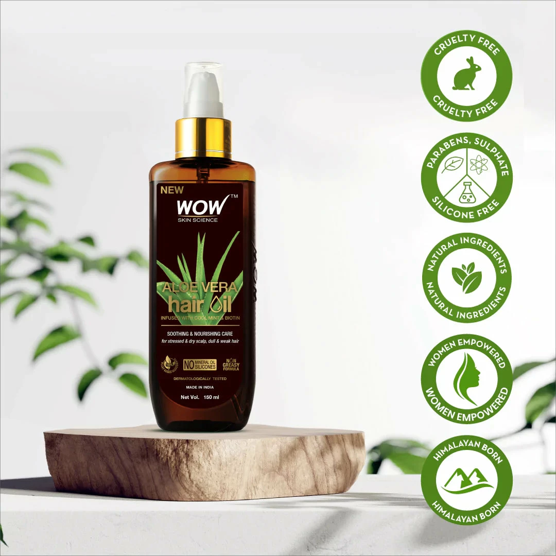 WOW Skin Science Aloe Vera Hair Oil