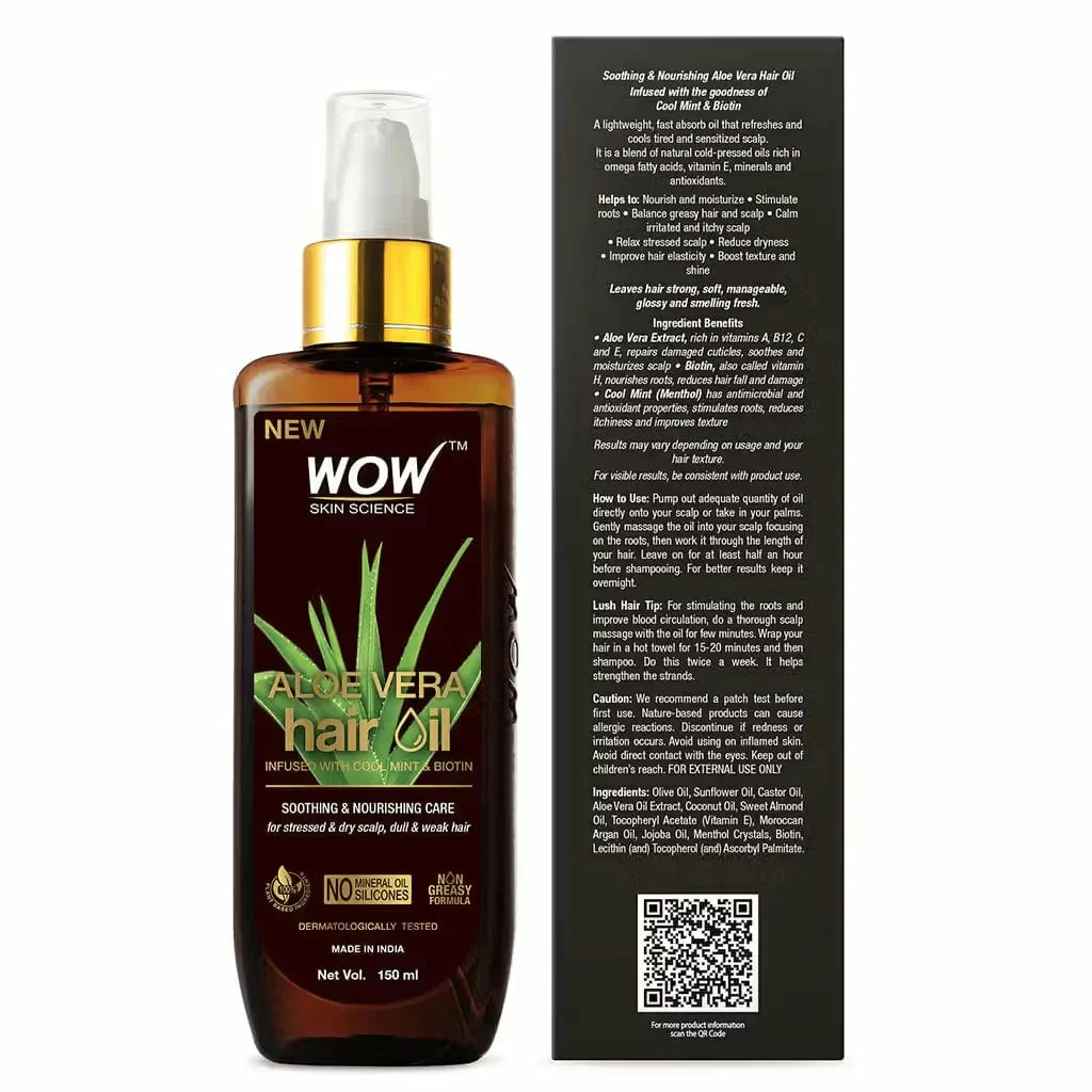 WOW Skin Science Aloe Vera Hair Oil