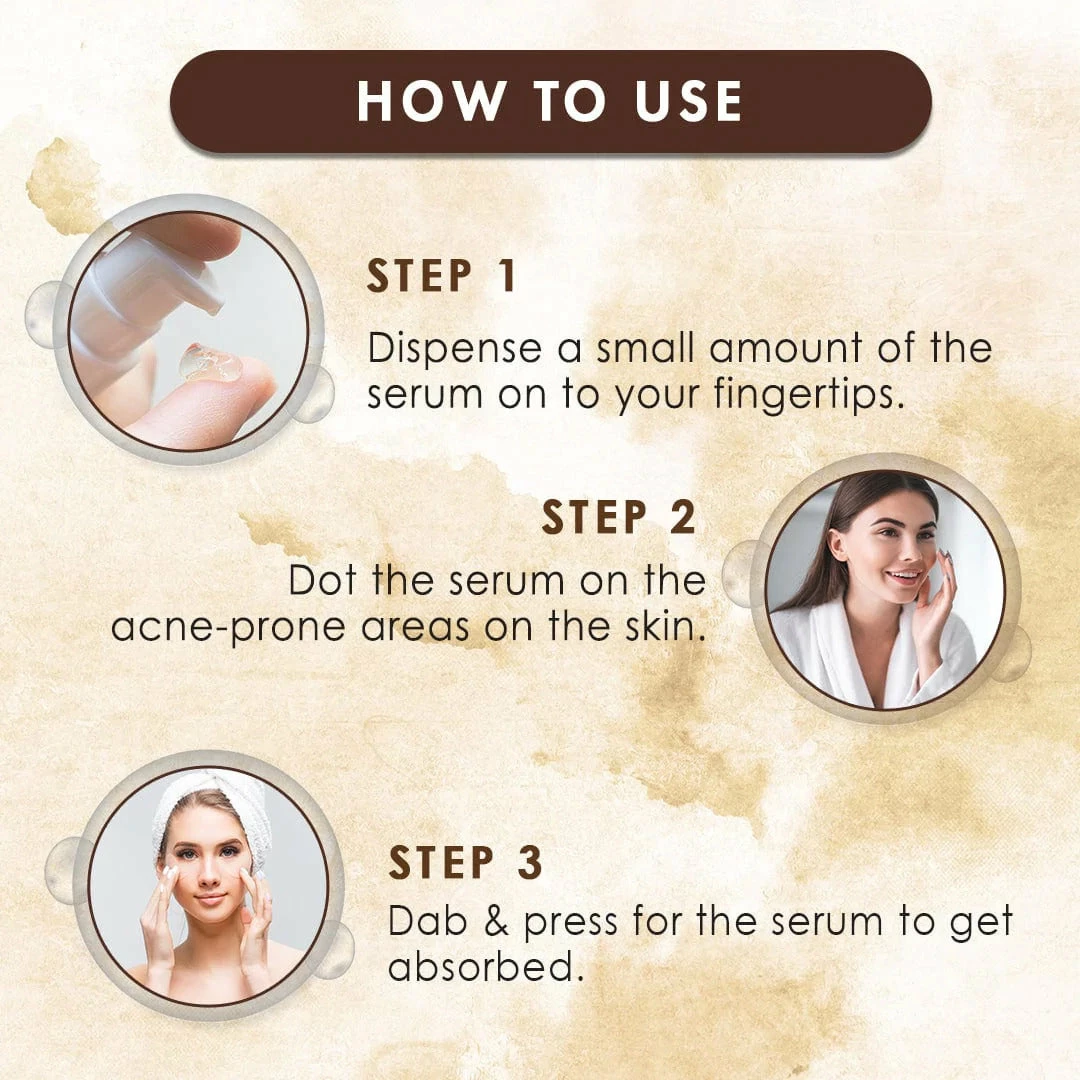 WOW Skin Science Anti Acne Face Serum - Natural Neem Leaf Oil, Tea Tree Oil, Caviar Lime Fruit Extract - Spot Therapy - No Parabens, Silicones & Fragrance - 30 Ml