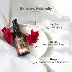 WOW Skin Science Anti Aging Night Face Serum - OIL FREE - Anti Wrinkle, Anti Dullness, Reviving - No Parabens, Silicones & Color - 50 Ml