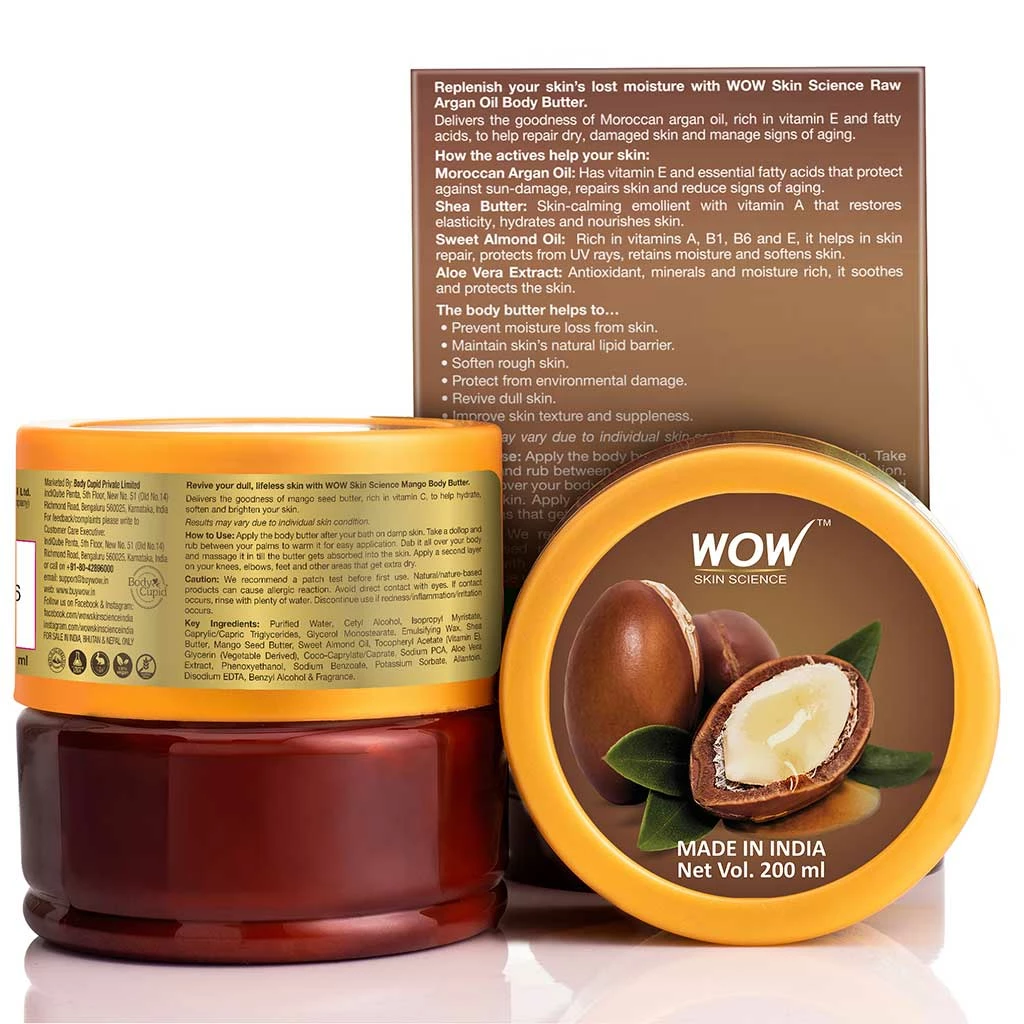 WOW Skin Science Argan Oil Body Butter